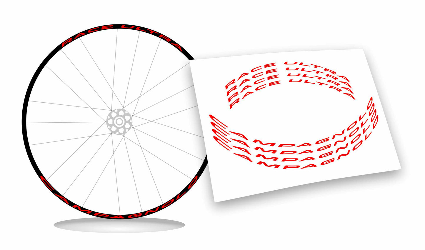 Adesivi campagnolo ultra race colore personalizzato