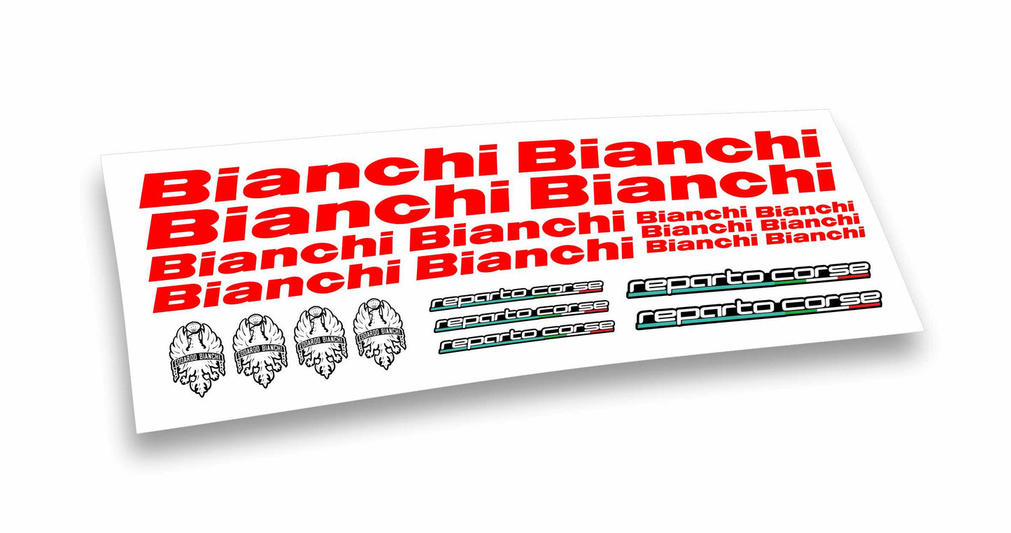 Bianchi kit adesivi logo reparto corse bicicletta mtb bdc colore personalizzato