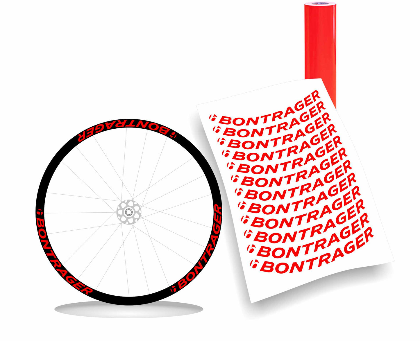 bontrager adesivi cerchi bici personalizzabili h2,4cm