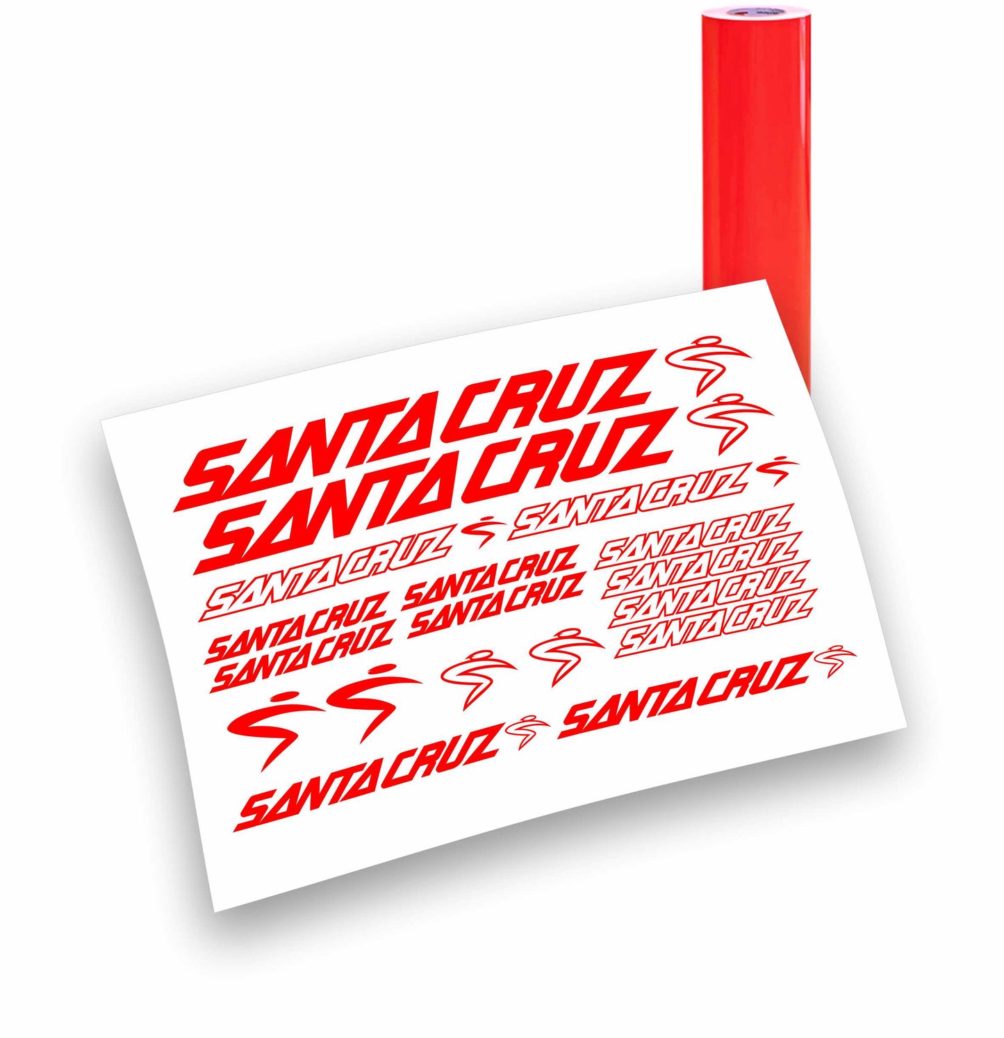 Santa Cruz kit adesivi per mountain bike e bici da corsa completo 18 pezzi