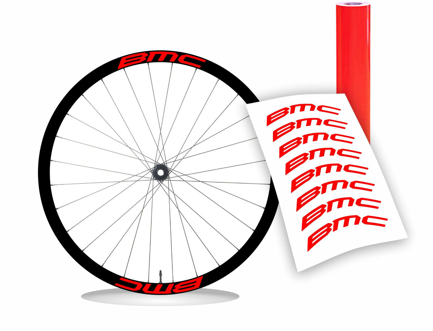 Adesivi cerchi ruote BMC