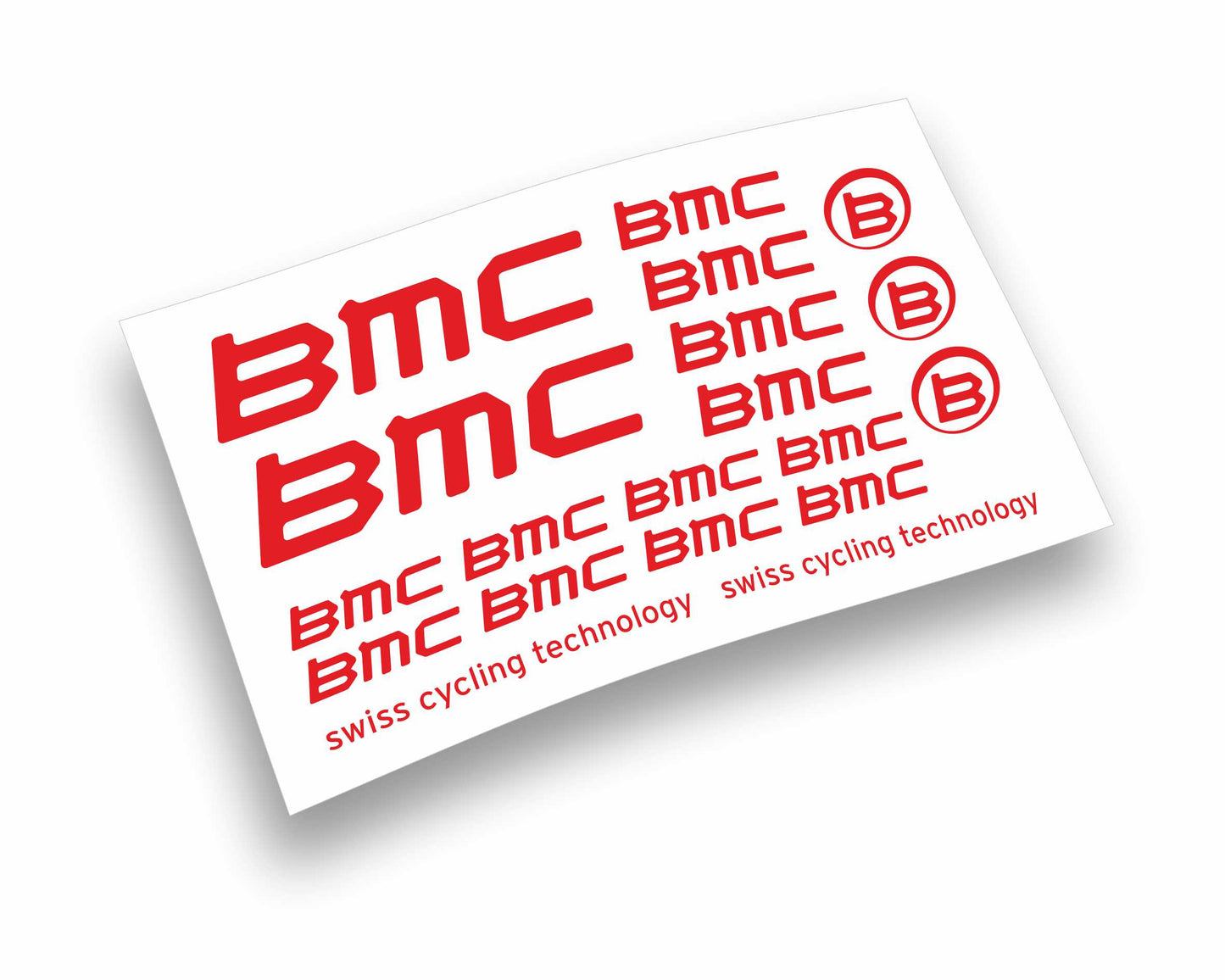 Kit adesivi bici telaio BMC SWISS CYCLING TECHNOLOGY bdc mtb colori a scelta 19PEZZI