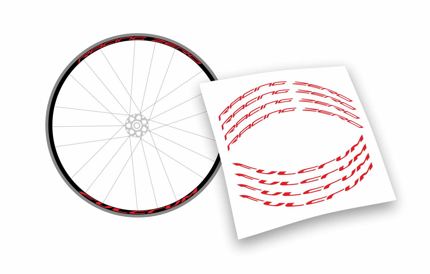 Kit adesivi cerchi bici da corsa fulcrum racing zero personalizzati stickers