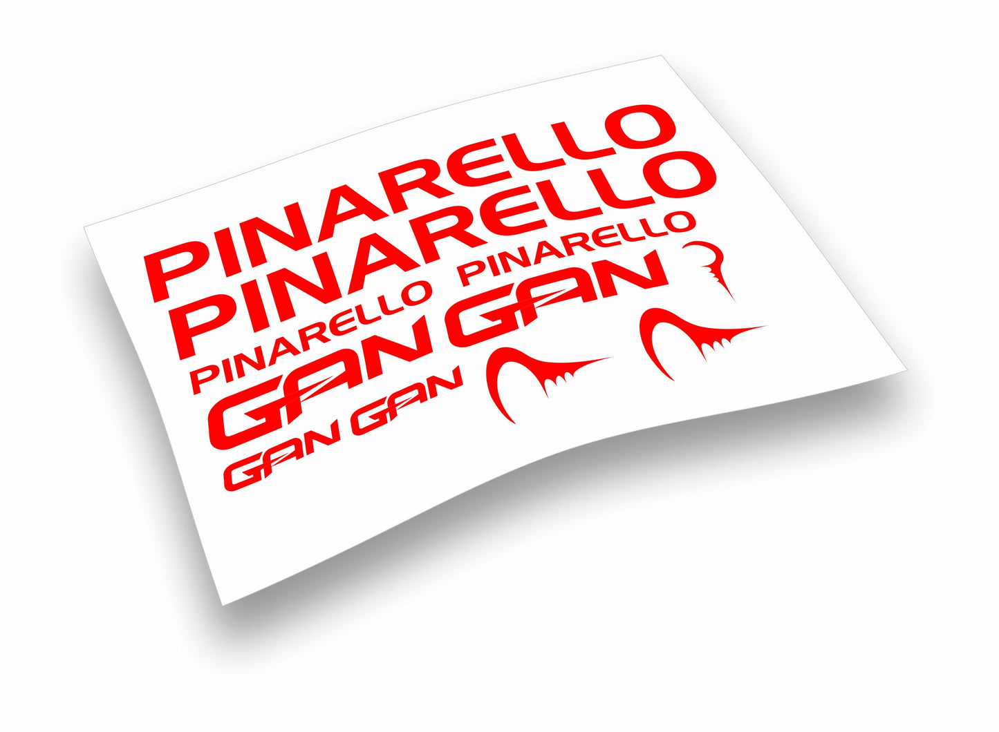 Kit adesivi bici telaio Pinarello Gun bdc colori a scelta 11PEZZI