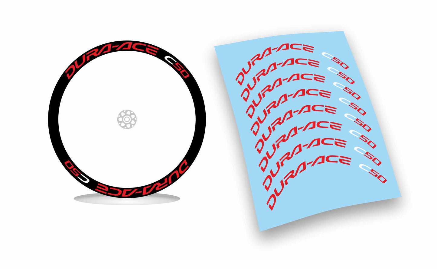 dura-ace c50 shimano kit adesivi stickers per ruote
