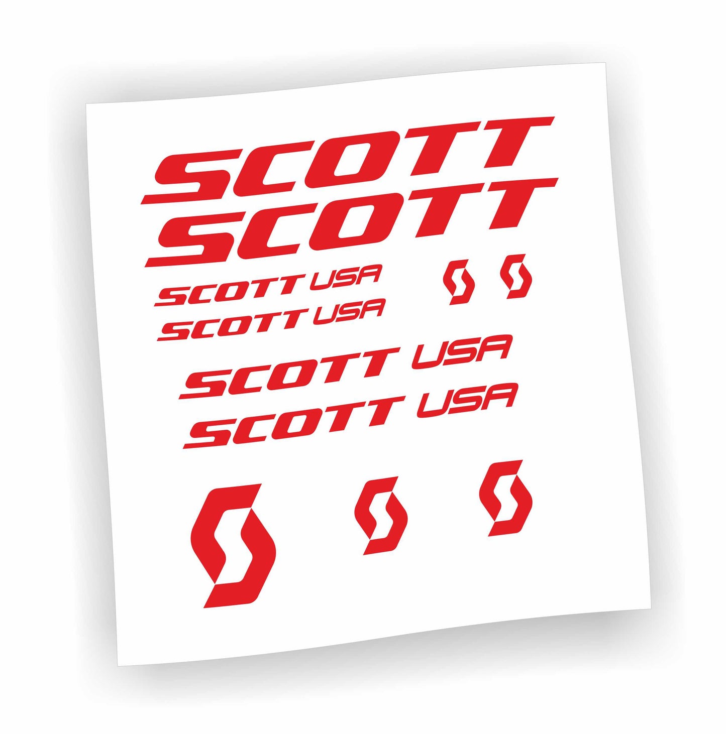 Kit adesivi/stickers bicicletta scott usa colori a scelta 11pz bicicletta mtb bdc