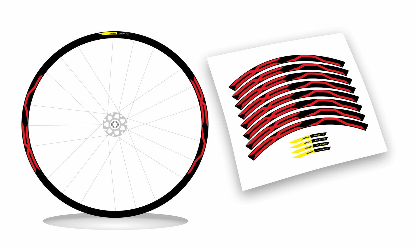 kit adesivi cerchi bici mtb mavic XA ELITE colore personalizzato antigraffio