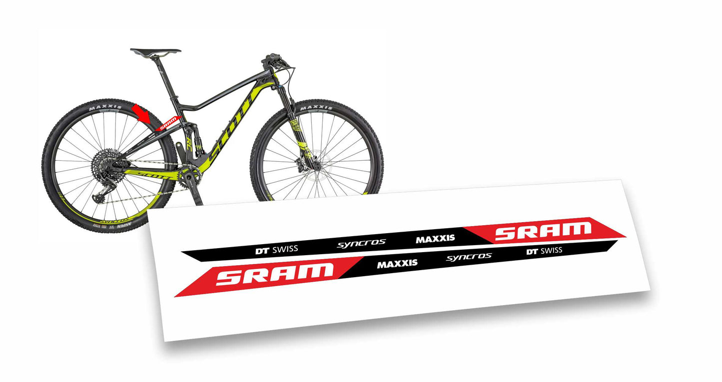 Scott spark Sram 2019 kit adesivi adesivi carro mountain bike colore personalizzato