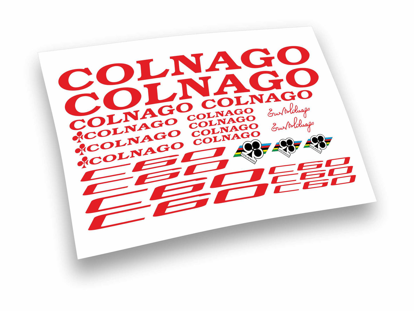 Colnago C60 kit adesivi completo 23 pezzi per bici da corsa
