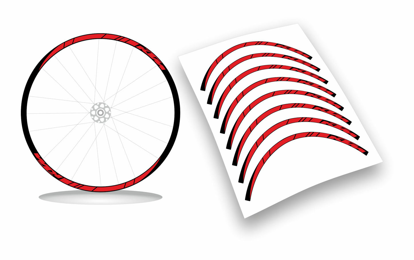 kit adesivi bicicletta cerchi ktm 8pz colore personalizzato misura 26-27.5-28-29