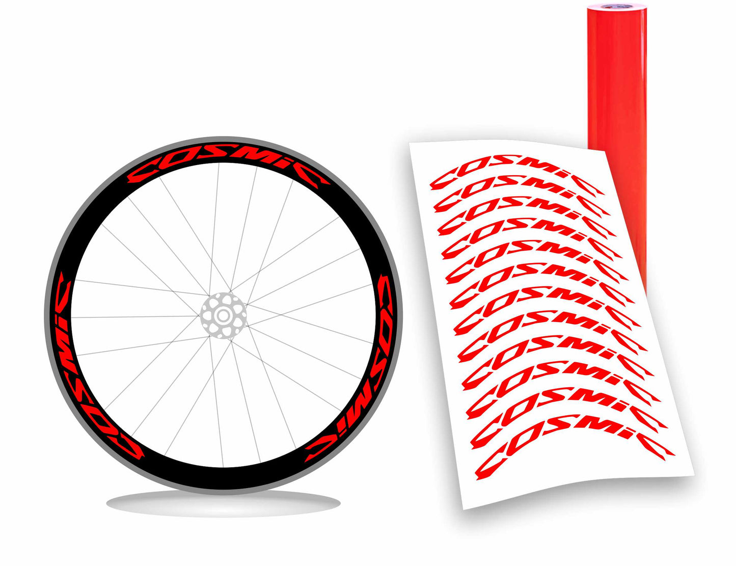 mavic COSMIC altezza 2,2 cm kit adesivi stickers per ruote