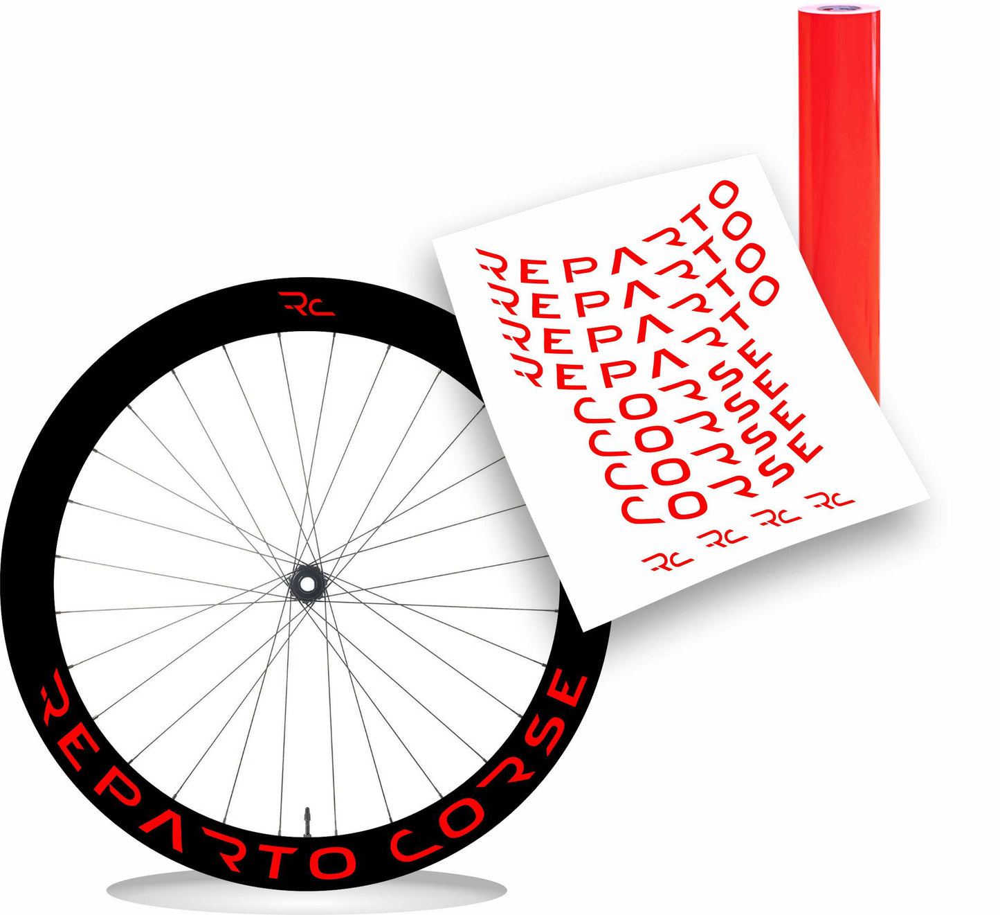 Bianchi reparto corse adesivi cerchi