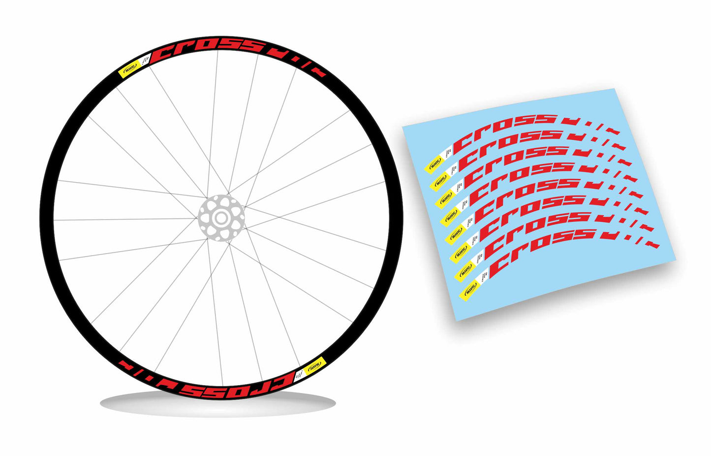 Adesivi cerchi bici mtb MAVIC CROSSROC Anche fluorescente 26-27,5-29 pollici
