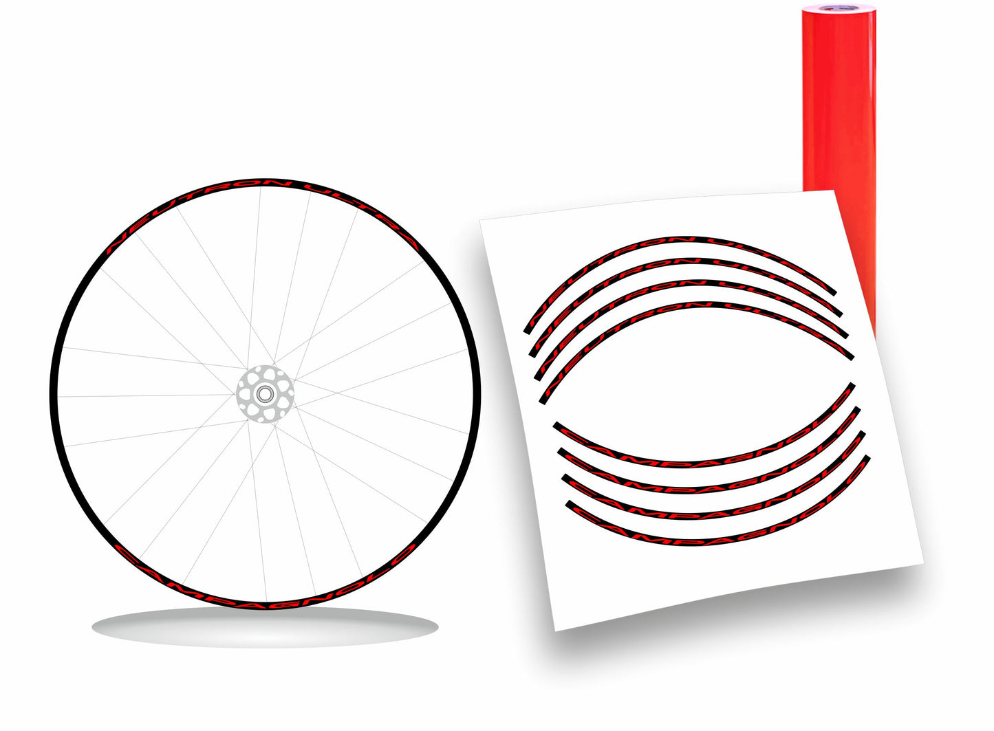 Campagnolo Neutron Ultra - Kit adesivi cerchi bicicletta da corsa 28"