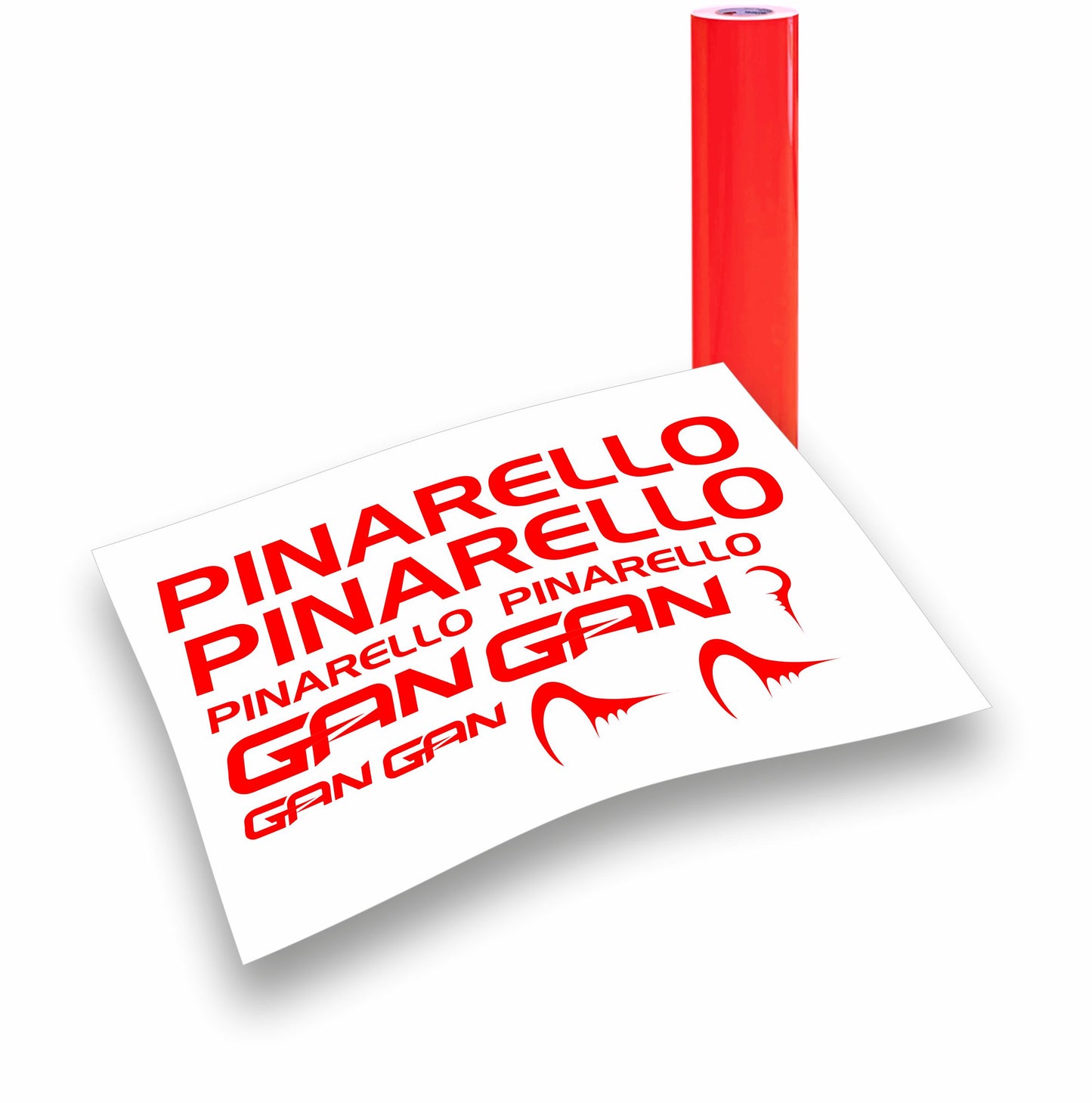 Kit adesivi bici telaio Pinarello Gun bdc colori a scelta 11PEZZI