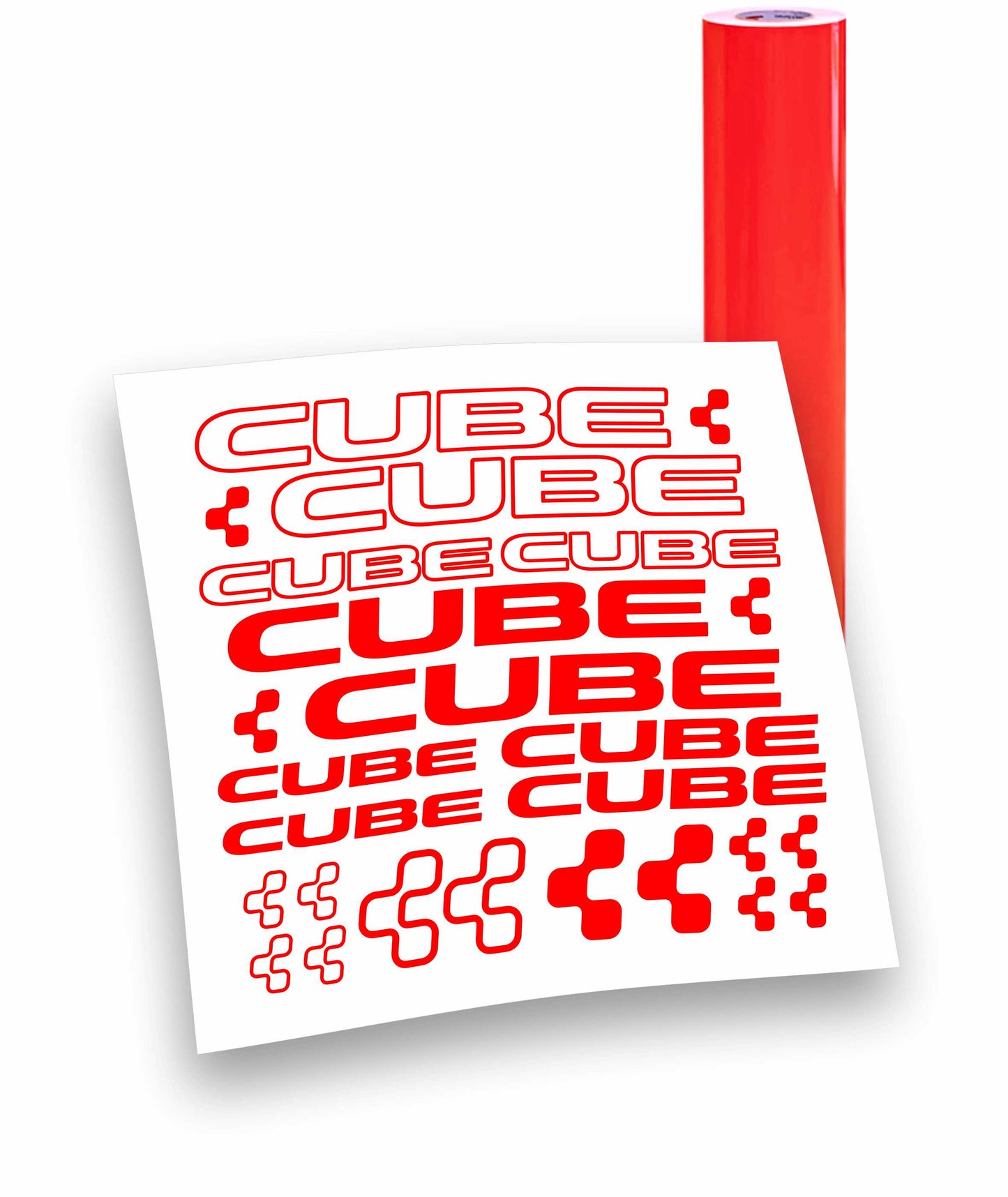 CUBE kit adesivi per mountain bike e bici da corsa completo 22 pezzi