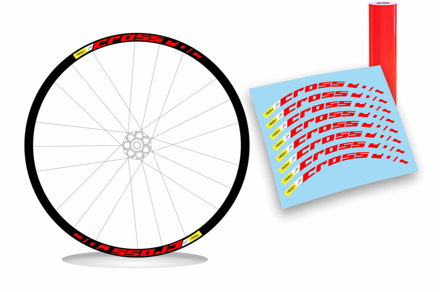 Adesivi cerchi bici mtb MAVIC CROSSROC Anche fluorescente 26-27,5-29 pollici