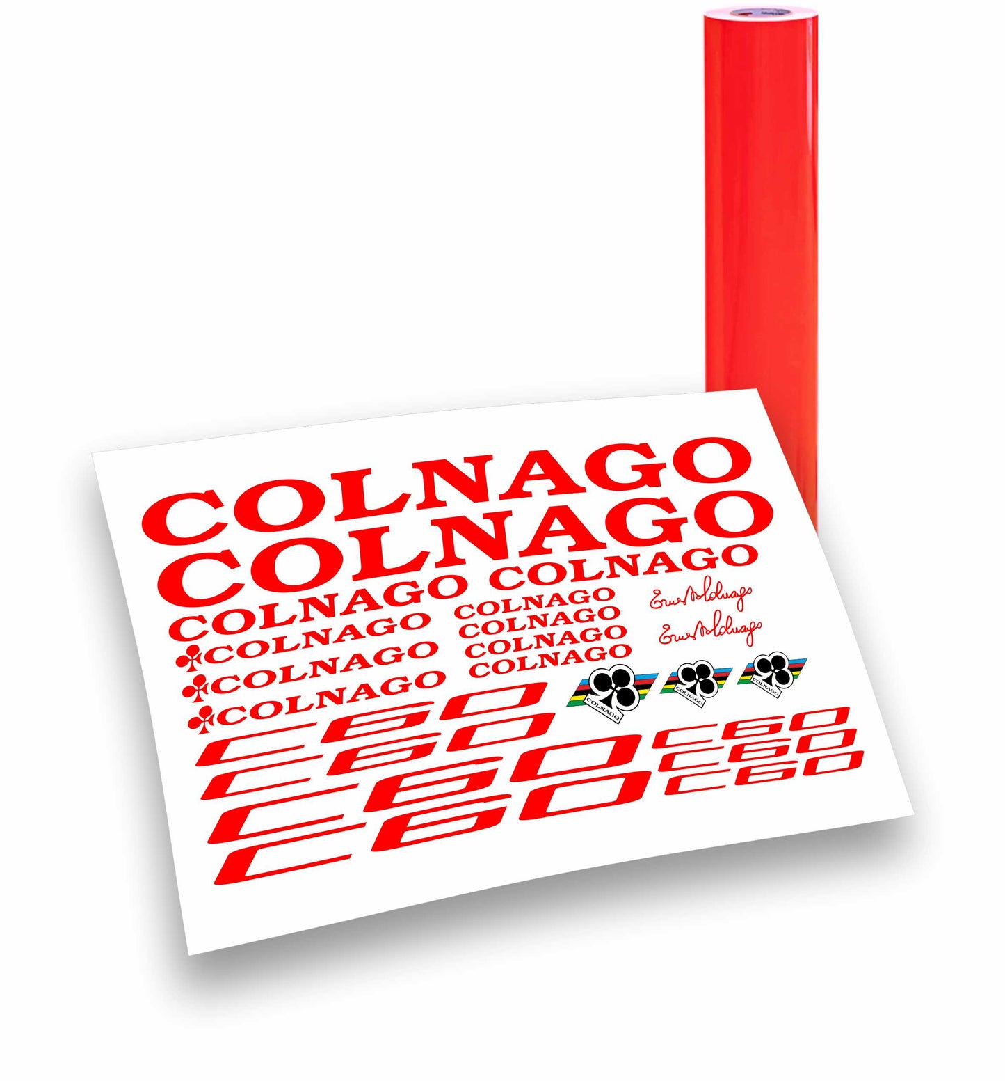 Colnago C60 kit adesivi completo 23 pezzi per bici da corsa