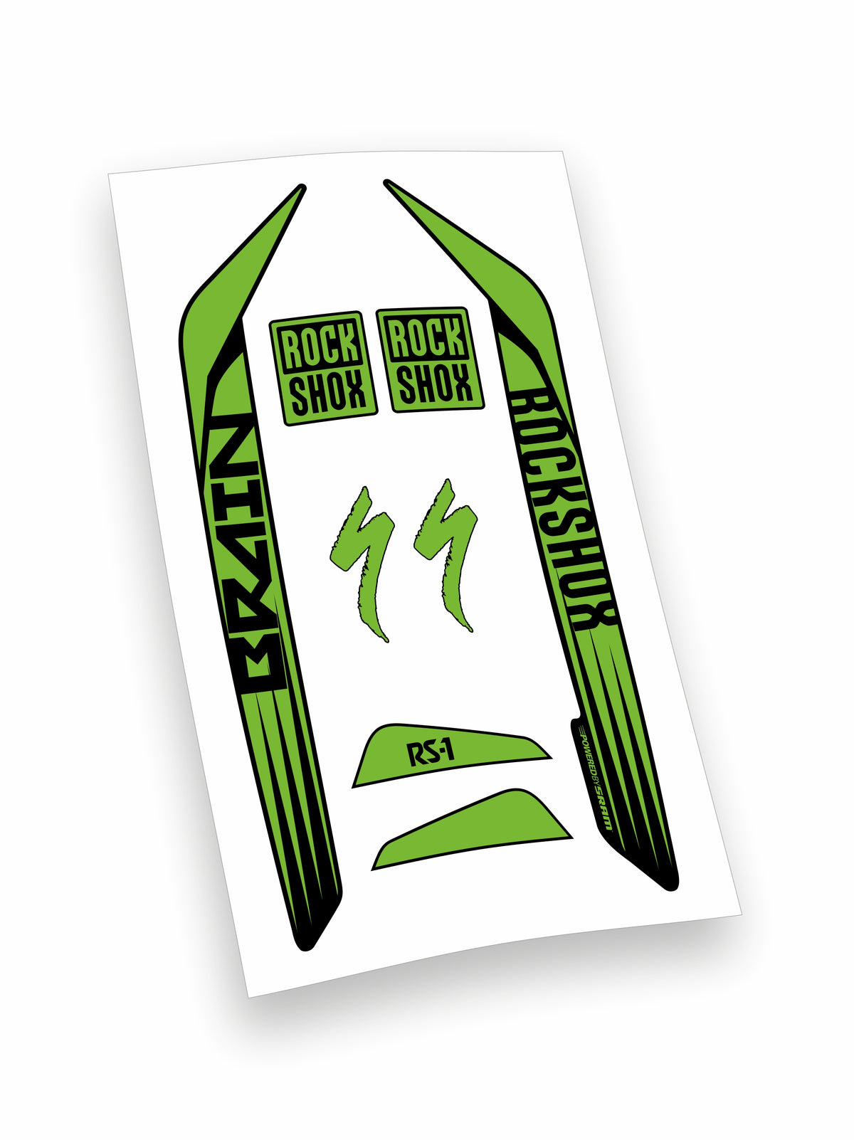 Rock Shox RS1 Brain 2016 kit adesivi forcella personalizzati con fondo