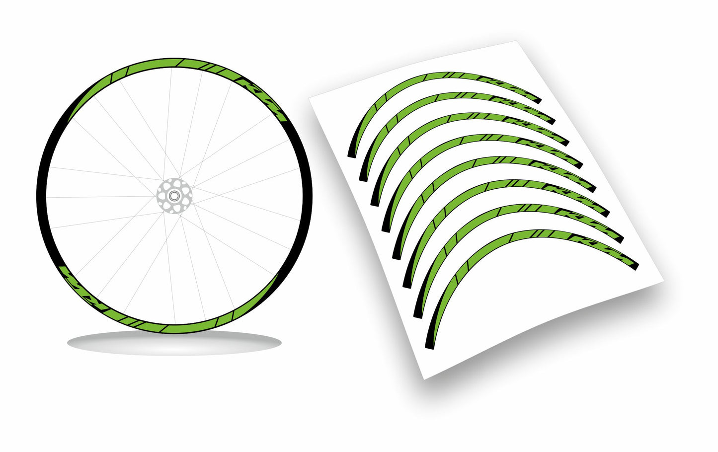 kit adesivi bicicletta cerchi ktm 8pz colore personalizzato misura 26-27.5-28-29
