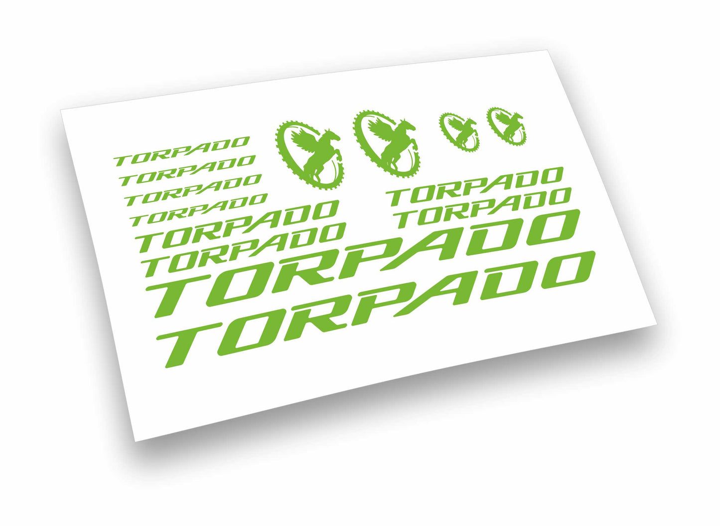 TORPADO kit adesivi per mountain bike completo 18 pezzi