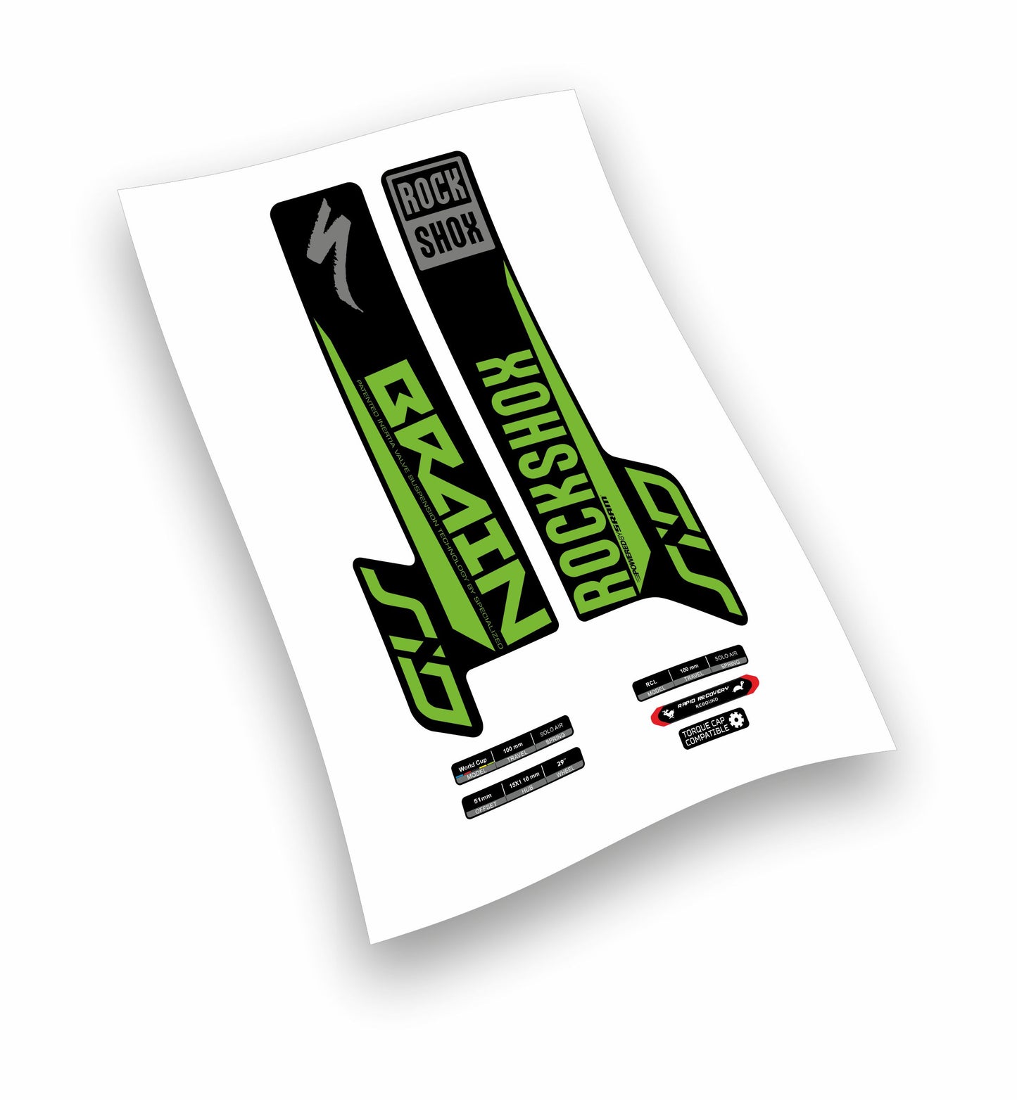 Rock shox Sid Brain 29" - anno 2018 - adesivi personalizzati per forcella