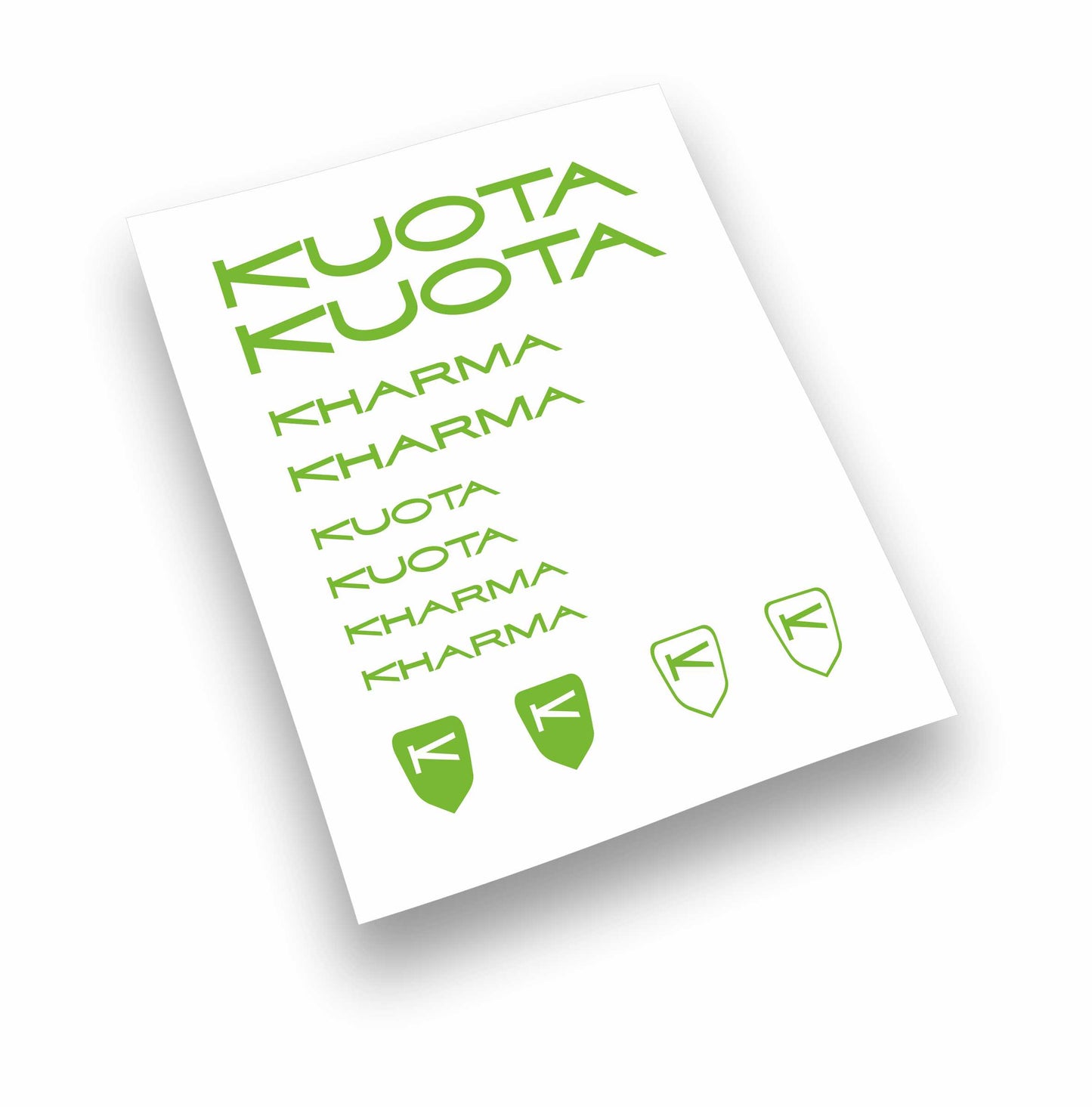 Kit adesivi bici telaio KUOTA KHARMA bdc colori a scelta 12 Pz