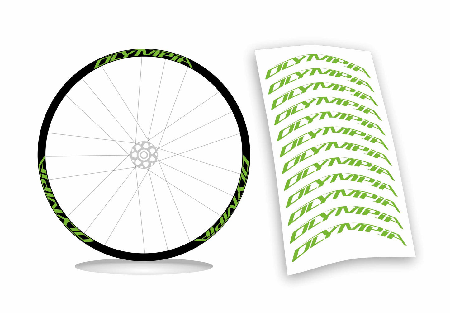 Olympia kit adesivi per cerchi bici colore personalizzato