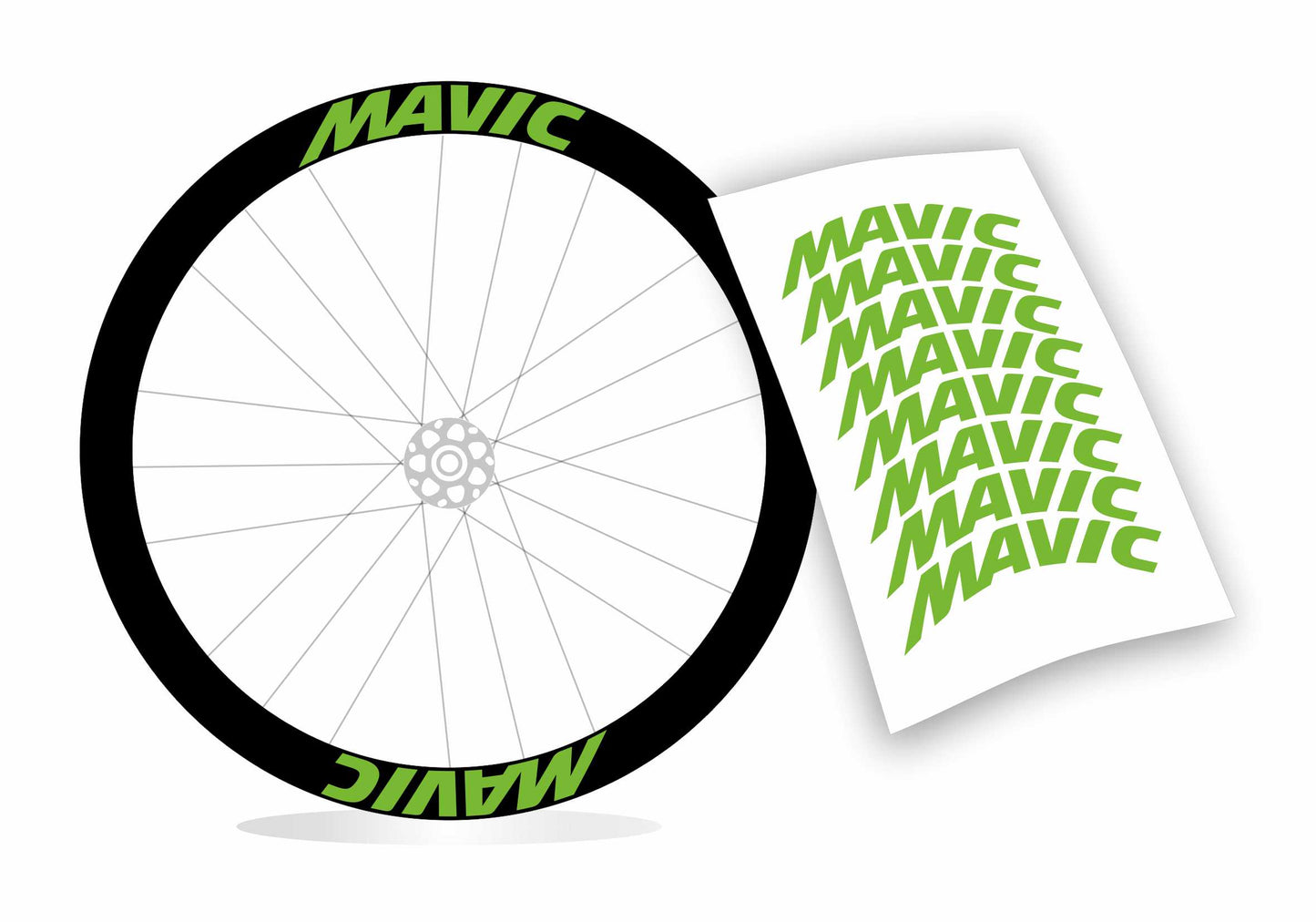 Adesivi cerchi ruote bici Mavic profilo 45