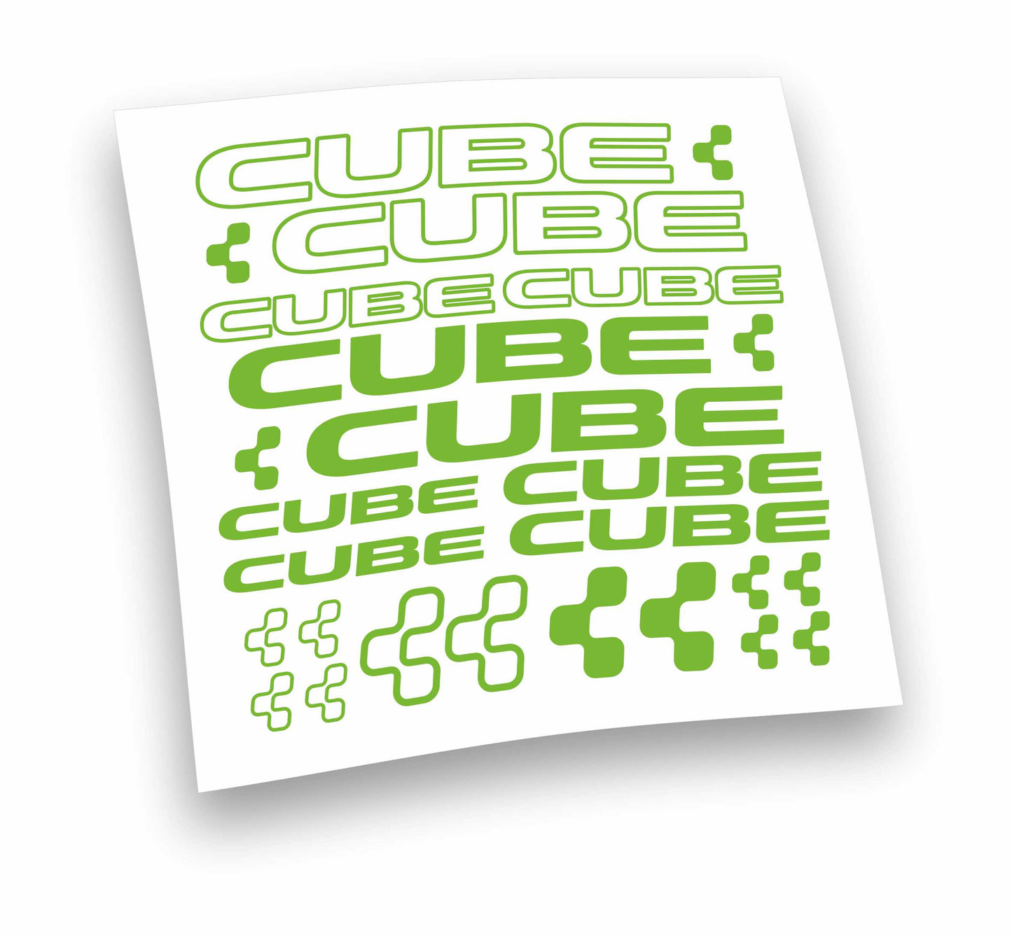 CUBE kit adesivi per mountain bike e bici da corsa completo 22 pezzi