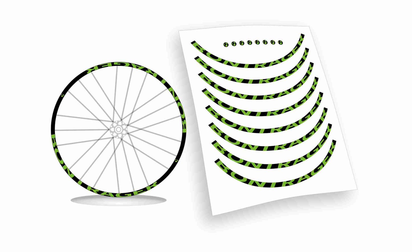 Adesivi cerchi bici mtb/bdc bontrager