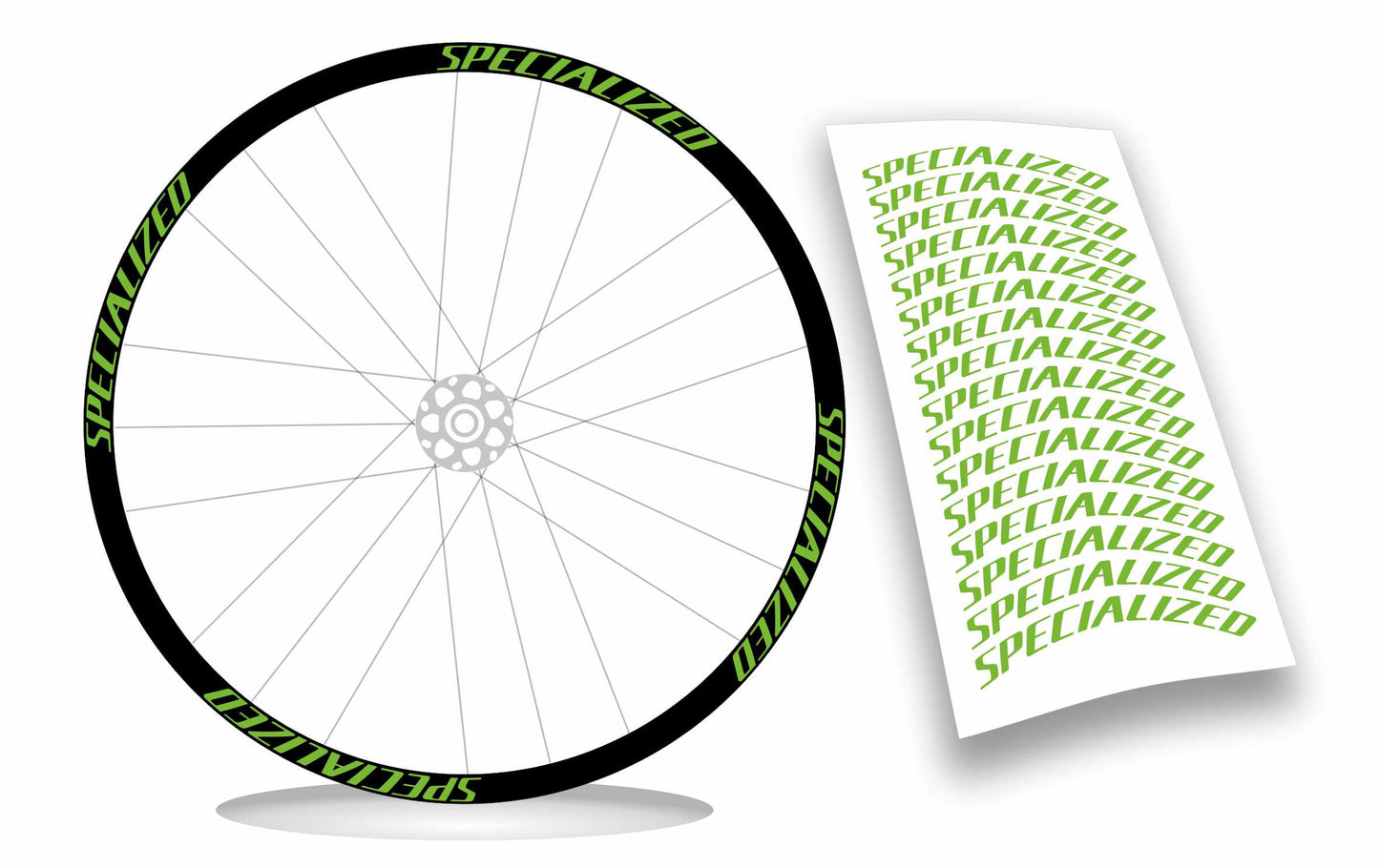 Specialized kit adesivi cerchi bici mtb bdc 16 pezzi colore personalizzato