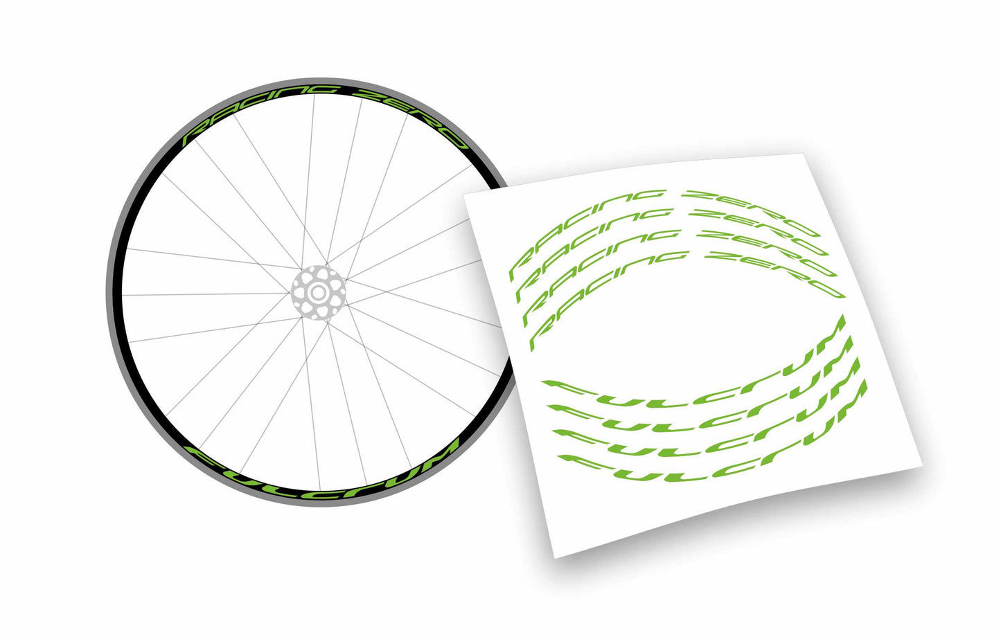 Kit adesivi cerchi bici da corsa fulcrum racing zero personalizzati stickers