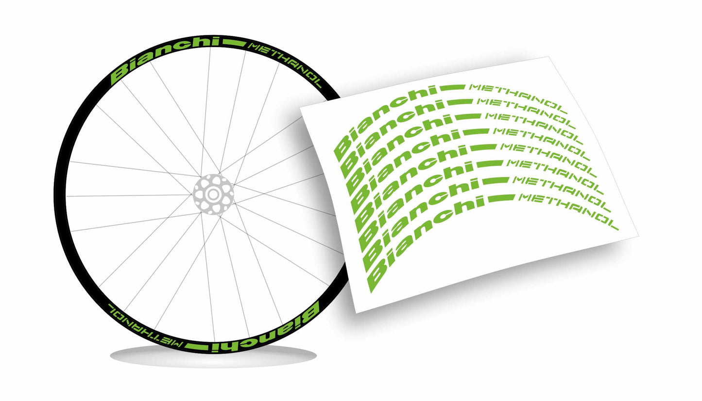 Bianchi Methanol scritte ruote