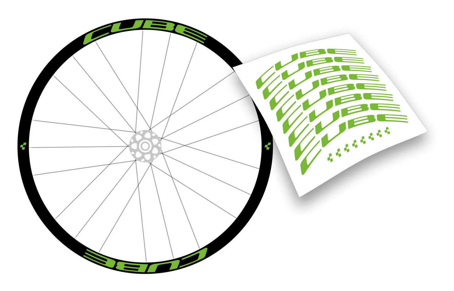 Adesivi cerchi ruote CUBE