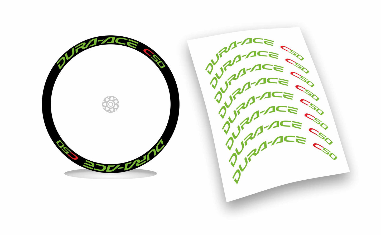 dura-ace c50 shimano kit adesivi stickers per ruote