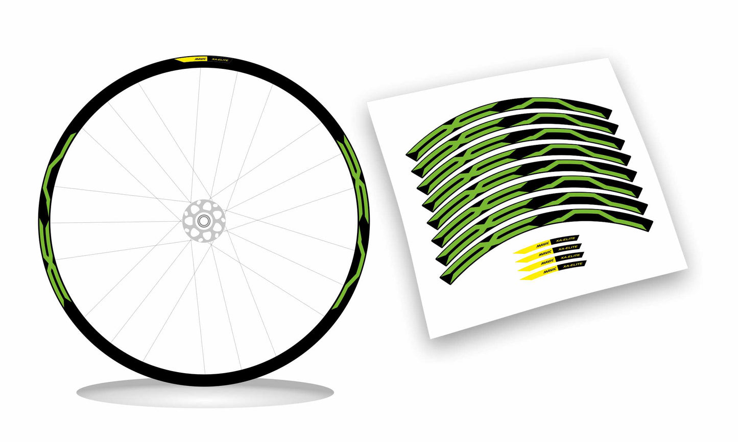 kit adesivi cerchi bici mtb mavic XA ELITE colore personalizzato antigraffio