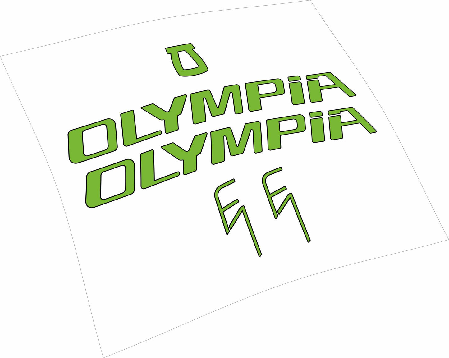 Olympia F1 kit adesivi telaio mtb colori personalizzabili 2022