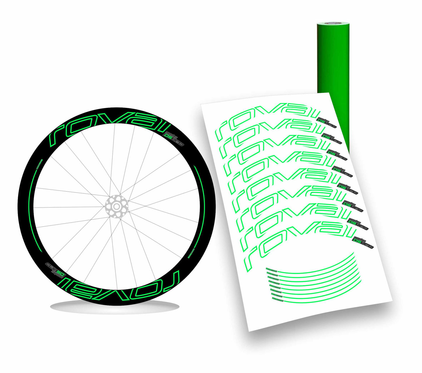 Roval CLX 50 rapide kit adesivi per cerchi bicicletta da corsa