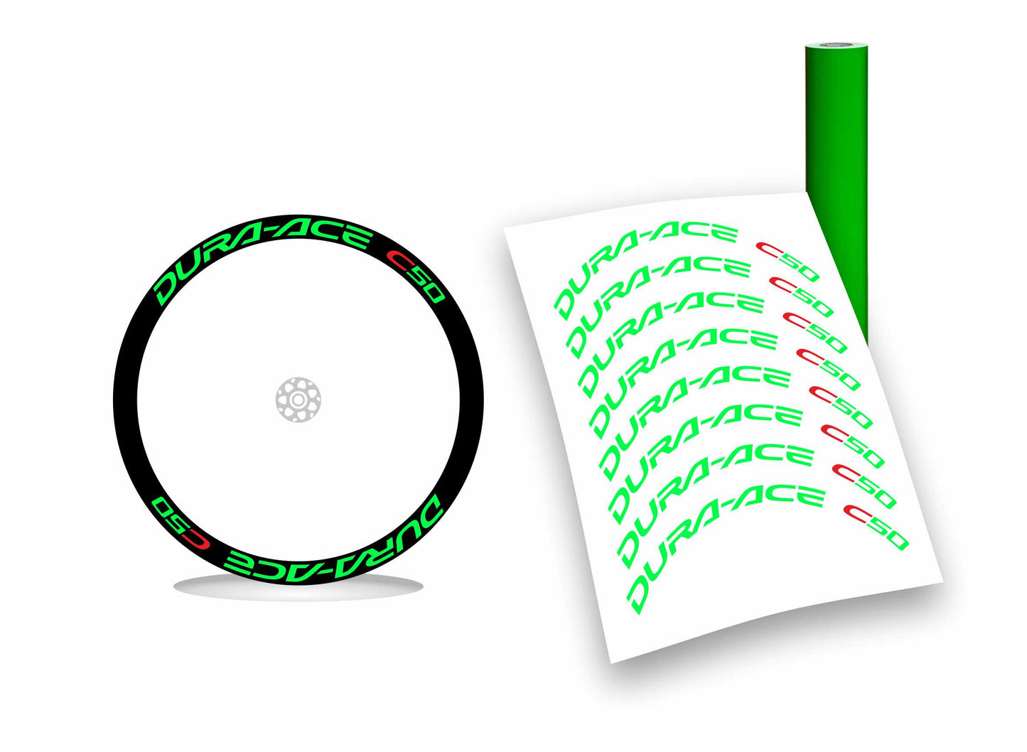 dura-ace c50 shimano kit adesivi stickers per ruote
