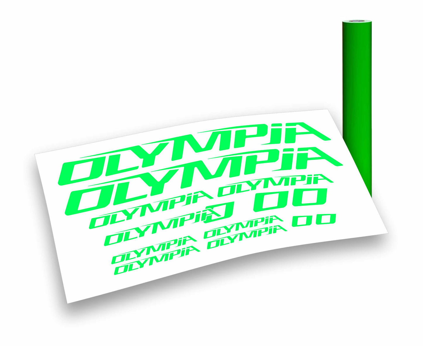 OLYMPIA kit adesivi bicicletta colori personalizzati anche fluo