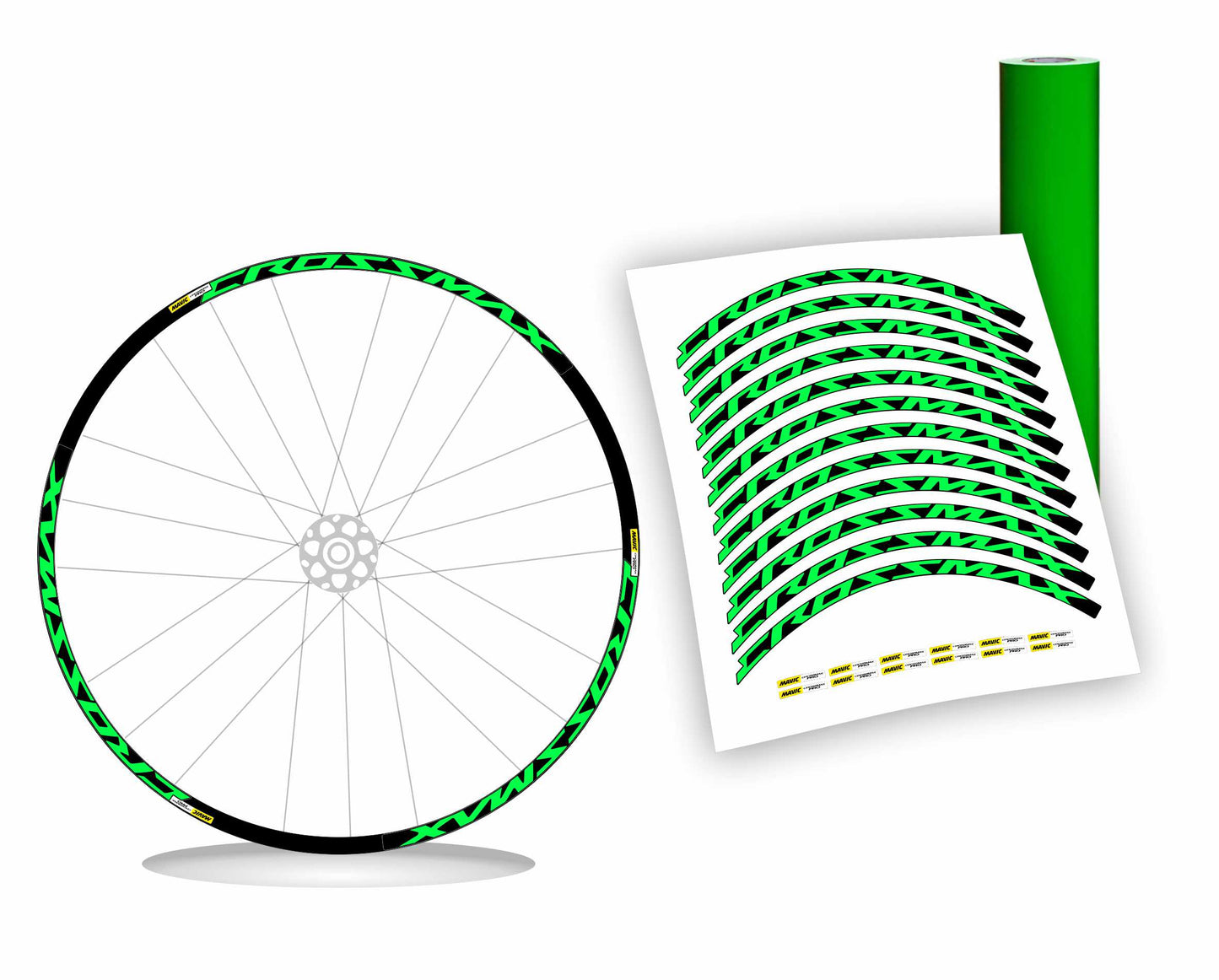 kit adesivi cerchi bici mtb mavic CROSSMAX pro anno 2016/2017 colore personalizzato antigraffio