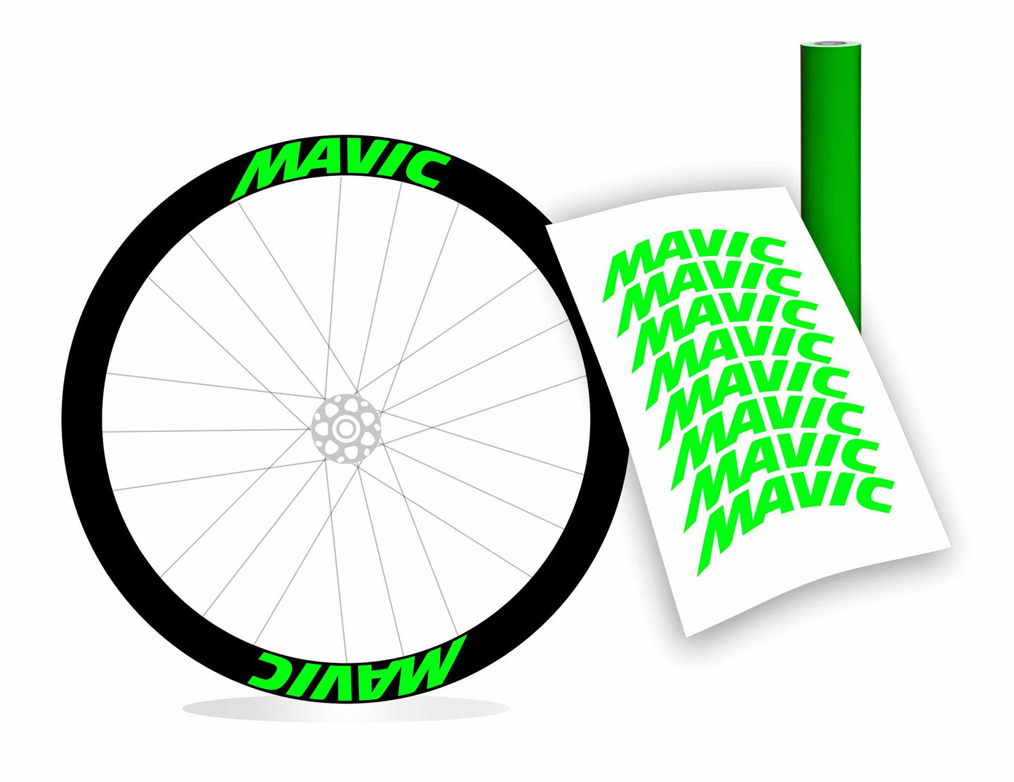 Adesivi cerchi ruote bici Mavic profilo 45
