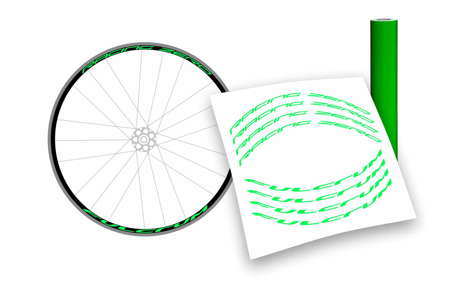 Kit adesivi cerchi bici da corsa fulcrum racing zero personalizzati stickers