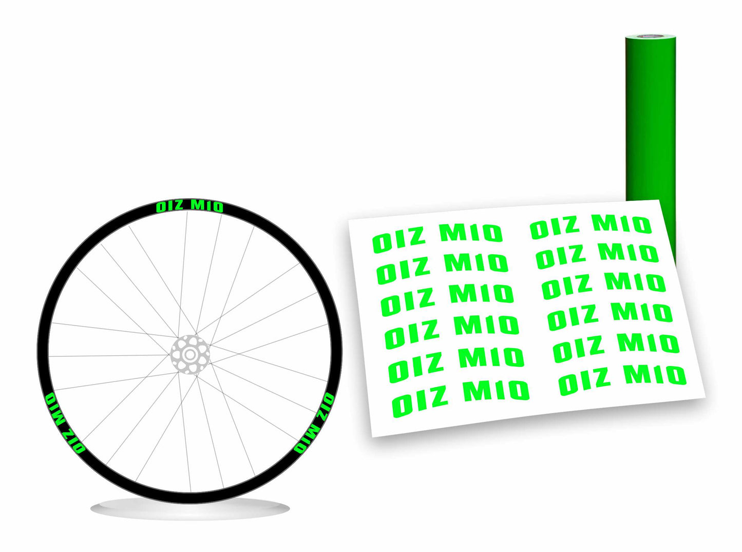 Oiz m10 Orbea adesivi ruote colore personalizzato