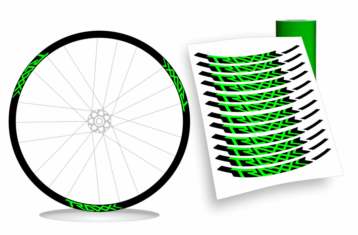 Traxx - Kit adesivi cerchi bicicletta mountain bike