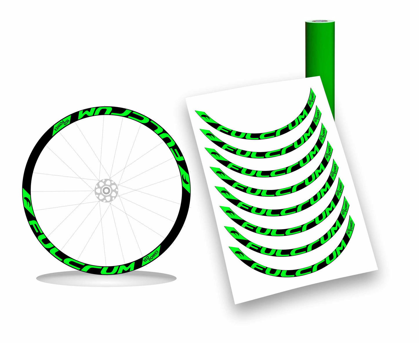 fulcrum red power adesivi stickers per cerchi bici