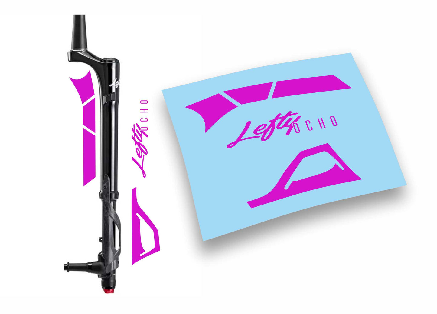 Lefty Ocho kit completo adesivi per forcella alloy colore personalizzato