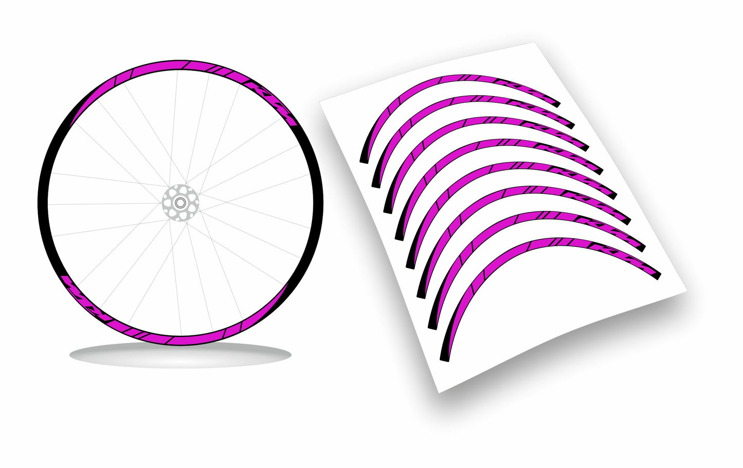 kit adesivi bicicletta cerchi ktm 8pz colore personalizzato misura 26-27.5-28-29