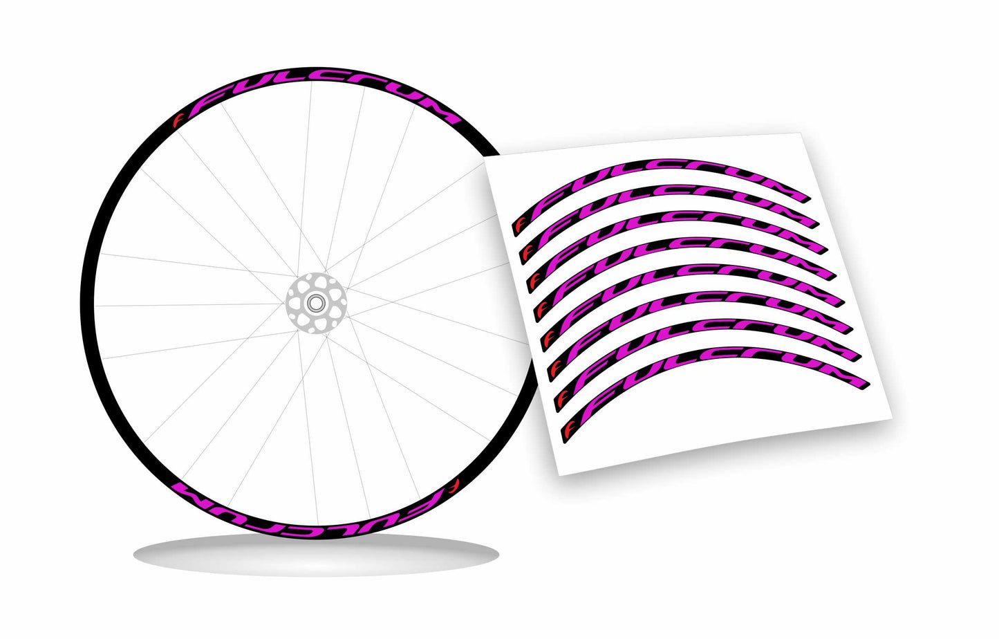 adesivi per ruote fulcrum stickers per cerchi bici